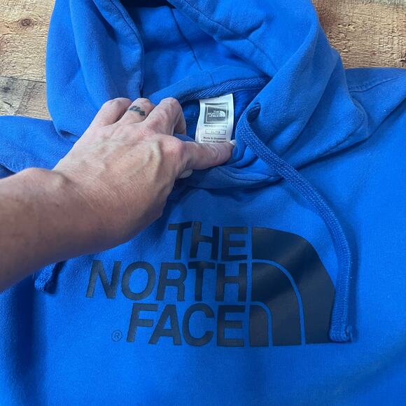 The North Face | FLAW Men's Royal Blue Kangaroo Pocket Sweatshirt Hoodie Sz XL - Picture 4 of 5